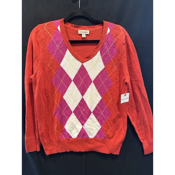 St. John’s Bay Argyle Sweater - Picture 1 of 2